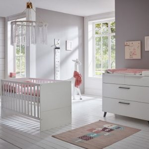 arthur berndt Babymöbel-Set »Amal«, (Spar-Set, 2-St), mit Kinderbett und Wickelkommode; Made in Germany