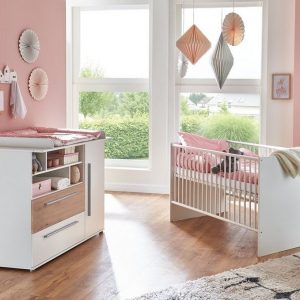 arthur berndt Babymöbel-Set »Rosanna«, (Spar-Set, 2-St), mit Kinderbett und Wickelkommode; Made in Germany