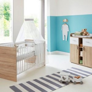 BMG Babymöbel-Set »Maxim«, (Set, 2-St), Bett + Wickelkommode