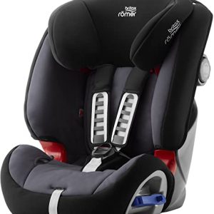 Britax Römer Reboarder Kindersitz 9 Monate - 6 Jahre | 9 - 25 kg | Multi-Tech III Autositz Gruppe 1/2 | Storm Grey