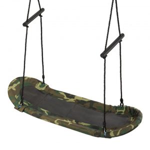 COSTWAY Nestschaukel »Baumschaukel, Hängeschaukel, Gartenschaukel«, 100-160cm verstellbaren Seil, 150kg Tragkraft, für Kinder & Erwachsene, 123x45cm