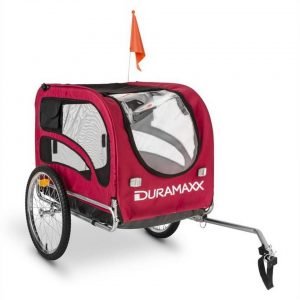 Duramaxx Fahrradkinderanhänger »King Rex Fahrradanhänger Hundeanhänger 250l 40kg Stahlrohr«