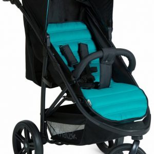 Hauck Dreirad-Kinderwagen »Rapid 3 Caviar/Türkis«, mit schwenk- und feststellbarem Vorderrad; Kinderwagen, Jogger, Dreiradwagen,...