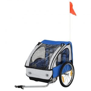 HOMCOM Fahrradkinderanhänger »Fahrradanhänger für 2 Kinder«