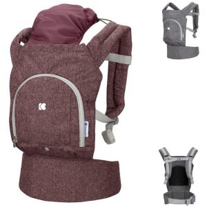 Kikkaboo Babytrage »Tragehilfe Hoody 2 in 1«, Bauchtrage Rückentrage verstellbar ab 4 Monate