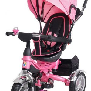 miweba Kinder-Buggy »Kinderdreirad 7 in 1 Schieber Kinderwagen«, Faltbar - 360° Drehbar - Luftreifen - Heckfederung - ab 1 Jahr