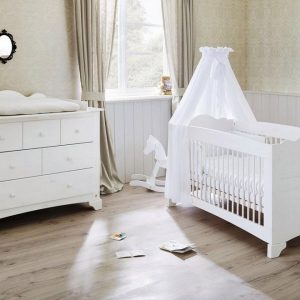Pinolino® Babymöbel-Set »Pino«, (Spar-Set, 2-St), breit; Made in Europe; mit Kinderbett und Wickelkommode