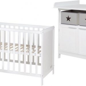 roba® Babymöbel-Set »Hamburg«, (Spar-Set, 2-St), mit Kinderbett und Wickelkommode mit 2 Türen