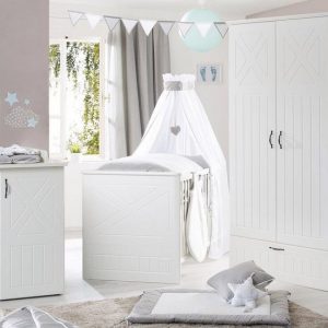 roba® Babyzimmer-Komplettset »Constantin«, (Set, 3-St), mit Kinderbett, Schrank und Wickelkommode