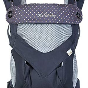SONARIN 4 in 1 Atmungsaktiv Babytrage,3D Atmungsaktives Mesh,Schlafen Haube,Ergonomisch,für Neugeborene & Kleinkinder (3-48 Monate),Maximale...