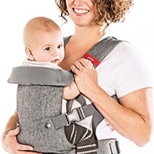 You+Me 4-in-1 Babytrage mit 3D-Cool Mesh – Für Neugeborene ab 3,6kg und Kleinkinder bis 14,5kg