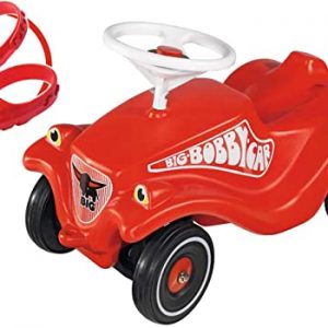 BIG 800056106 Bobbycar Set mit Flüsterräder und Schuhschoner