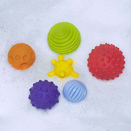 FancyBaby Sensorik Balls - Babyspielzeug ab 0 3 6 8 Monate, Greifball für Babys, Multi Texturierte Bälle, Massagebälle, Pekip Spielzeug, Ball Set – Bild 4