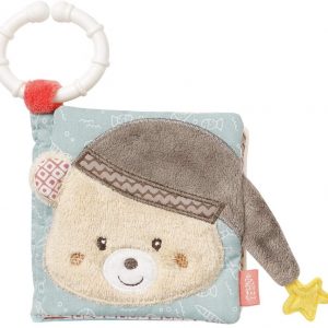 Fehn 060188 Soft-Bilderbuch Bruno – Fühlbuch aus Stoff mit Tier Motiven – Für Babys und Kleinkinder ab 0+ Monaten – Maße: 11 x 11 cm