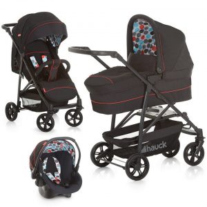 Fisher-Price® Kombi-Kinderwagen »Toronto 4 Trioset - Black«, (5-tlg), 3in1 Kinderwagen-Set inkl. Babyschale