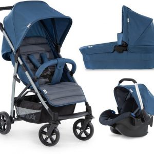 Hauck Kombi-Kinderwagen »Rapid 4 Plus TrioSet, denim/grey«, mit Babyschale; Kinderwagen
