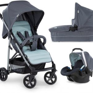 Hauck Kombi-Kinderwagen »Rapid 4 Plus TrioSet, grey/mint«, mit Babyschale; Kinderwagen