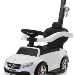 JAMARA 460448 – Rutscher Mercedes-AMG C 63 3in1-Kippschutz, Kofferraum, Schub-und Haltestange mit Lenkfunktion, Rückenlehne, Schutzbügel,…