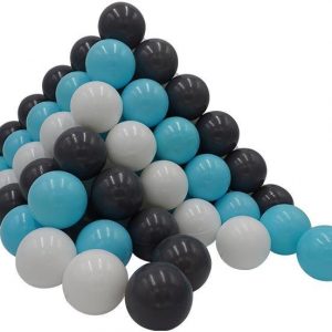 Knorrtoys® Bällebad-Bälle »100 Stück, creme/grey/blue«