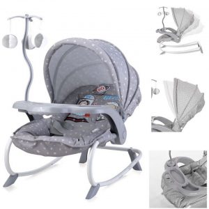 Lorelli Babywippe »Baby Rocker, Babywippe DREAM TIME«, Mobile, Tisch, Sonnendach, verstellbar