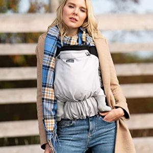 Babytrage Basics by KOKADI® Flip Grey – Babytrage ab Geburt ✓ Ergonomisch ✓ Mitwachsend ✓ Full-Buckle ✓ Bio-Baumwolle ✓ GOTS zertifiziert ✓ GRATIS...
