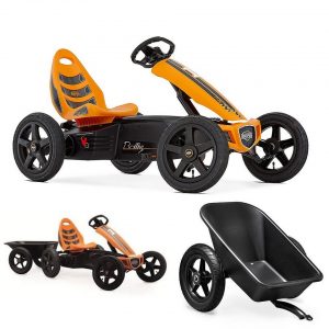 Berg Go-Kart »BERG Gokart Rally Orange inkl. Anhänger«, Inklusive Anhänger