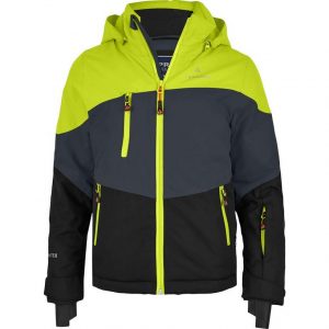 Bergson Winterjacke »VOLKER neo (maxi)« Kinder Skijacke, wattiert, 20000 mm Wassersäule, Normalgrößen, lime grün