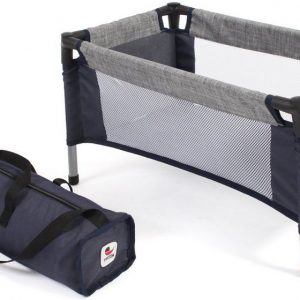 CHIC2000 Puppenbett »Puppen-Reisebett, Grau-navy«, mit Tragetasche