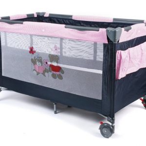 CHIC4BABY Baby-Reisebett »Luxus Pink Checker«, inkl. Tragetasche