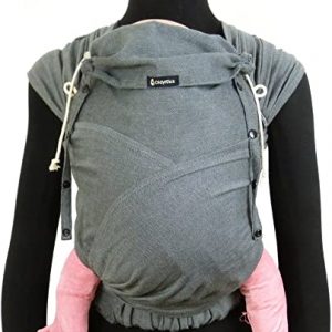 Didymos DidyKlick Babytrage, Doubleface Anthrazit, Schwarz