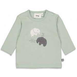 Feetje Langarmshirt »Feetje Baby Jungen Langarmshirt Elefant mint grün« (1-tlg)