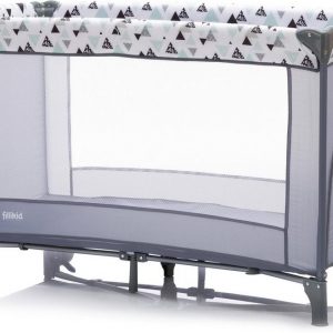 Fillikid Baby-Reisebett »Standard grau/ Triangel«, inkl. Transporttasche