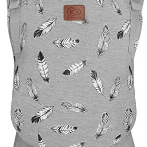 Kinderkraft Babytrage MILO, Rückentrage, Bauchtrage für Säuglinge und Kleinkinder, Baby Carrier, Kindertrage, Ergonomisch, aus Baumwolle, Leichte...