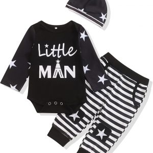 Neugeborenes Baby Kleidung Sets Little Brother Strampler Langarm Lang + Hose + Hut Elefant Print Outfits Set