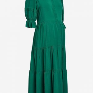 Next Umstandskleid »Gestuftes Midi-Hemdkleid, Umstands-Stillmode« (1-tlg)