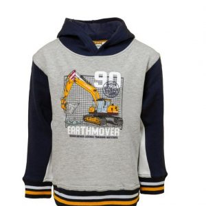 Salt & Pepper Kapuzensweatshirt »Builder« mit gestickter Bagger-Applikation