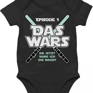 Shirtracer Shirtbody »Das Wars Jetzt habe ich die Macht Junge - Geburt Geschenke für Baby - Baby Body Kurzarm« Babygeschenke Geschenkset Kleidung...