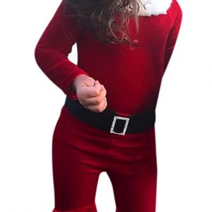 Alliwa Baby Mädchen Weihnachtsoutfit Baumwolle Langarm Top+Hose+Mutze 3tlg Bekleidungssets Weihnachten Baby Outfit Mädchen Herbst Winter...