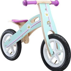 BIKESTAR Kinderlaufrad Lauflernrad Kinderrad für Mädchen ab 3 – 4 Jahre | 12 Zoll Kinder Laufrad Holz | Violet | Risikofrei Testen