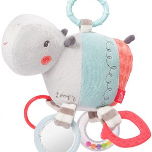 Fehn Greifspielzeug »Loopy & Lotta Activity-Nilpferd«, mit Ring