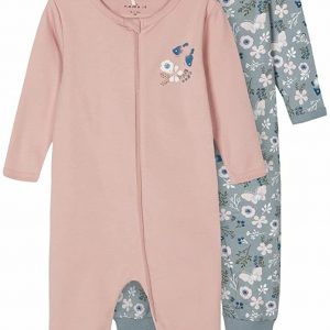 NAME IT Girl Schlafanzug 2er-Pack Reißverschluss