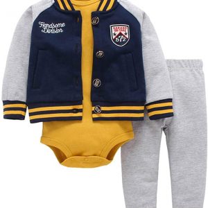 Odziezet Baby Kleidung Set Jungen Romper Langarm Sweatjacke Mädchen Outfits Hoodie Kombination 3-18 Monate