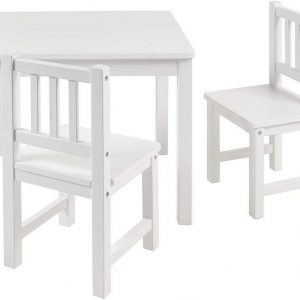 BOMI Kindersitzgruppe »Holzsitzgruppe Amy«, (3-tlg), Kindertischgruppe aus Holz (Tisch und 2 Stühle, 3-tlg)