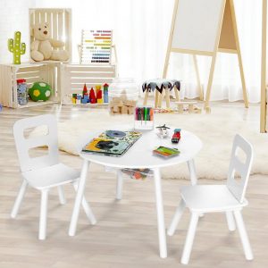 COSTWAY Kindertisch »3-tlg. Kindersitzgruppe«, mit Aufbewahrungsbeutel, für Jungs und Mädchen