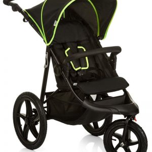 Hauck Dreirad-Kinderwagen »Runner Black/Neon Yellow«, mit schwenk- und feststellbarem Vorderrad; Kinderwagen, Jogger, Dreiradwagen,…