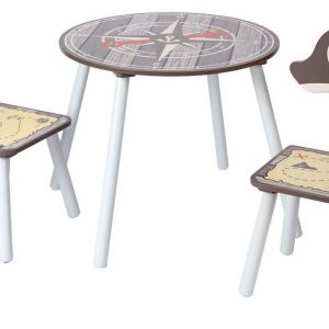 ib style Kindersitzgruppe »PIRATE Kindermöbel Typ: 2+1 Sitzgarnitur«, (3-tlg), Speichel- und schweißfeste Lackierung