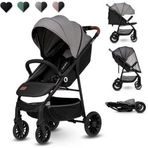 lionelo Kinder-Buggy »Zoey«, Moskitonetz Große EVA-Räder bis 15 Kg Sonnenschutz