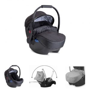 Lorelli Babyschale »Babyschale Rimini Premium«, 3.4 kg, Gruppe 0+ (0-13 kg), Fußabdeckung, Kopfpolster