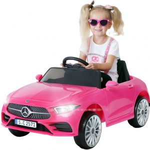 Actionbikes Motors Kinder Elektroauto Mercedes Benz CLS 350 - Lizenziert - Rc 2,4 Ghz Fernbedienung - Led - Soundmodul - Elektro Auto für Kinder ab...