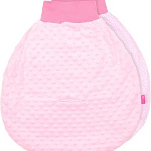 Be Mammy Baby Pucksack Strampelsack Schlafsack Autositz aus Baumwolle mit breitem Bund BE20-136 (Rosa/1922_18)
